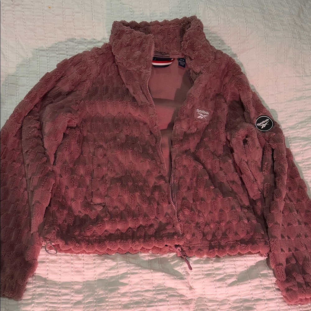 Reebok Women's Dusty Rose Teddy Jacket